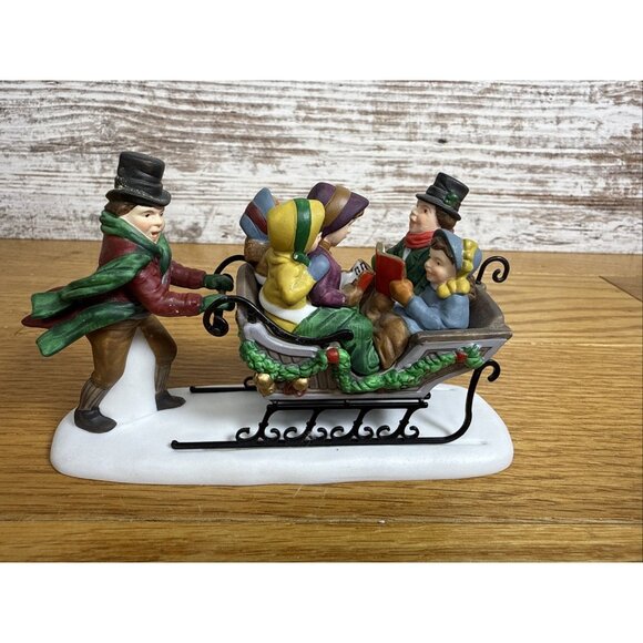 Dept 56 Caroling with Cratchit Family 58396 Heritage Village  Christmas Carol - Picture 2 of 13